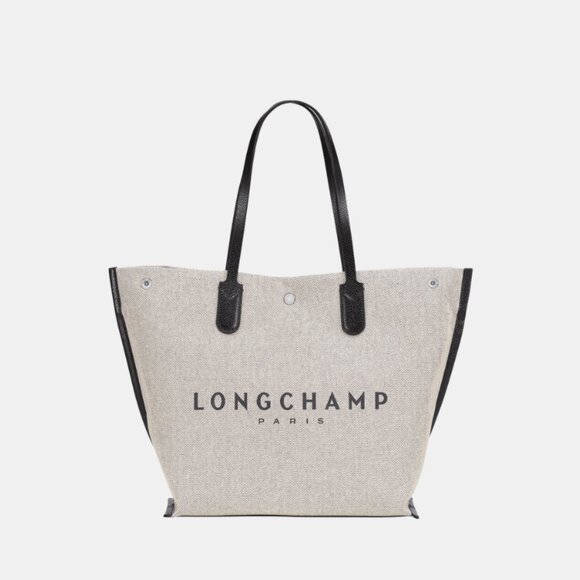 New LongChamp Essential L Tote bag Ecru Canvas - Picture 4 of 12